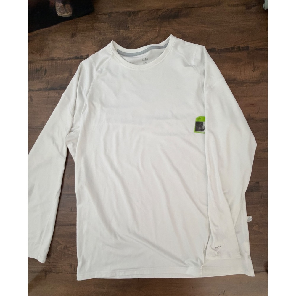 DSG Mens Cold Weather Compression Long Sleeve Crew Neck Top White 2XL NWT